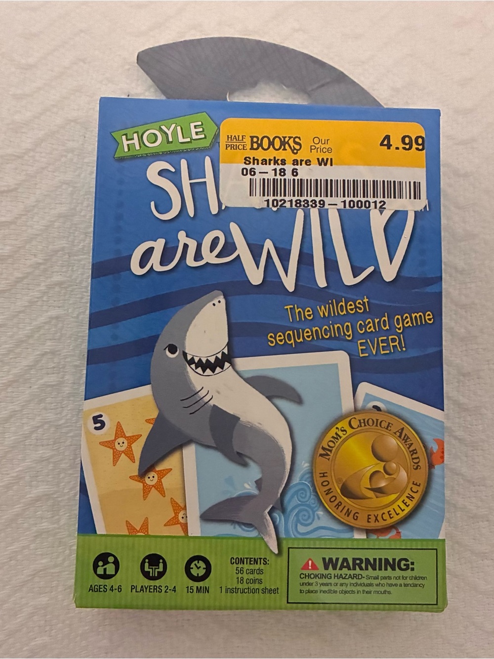 Sharks Are Wild Kids Sequencing Card Game